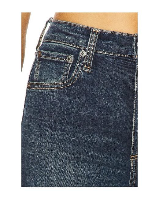 Rag & Bone Blue Flexi Sofie Ankle Wide Leg Jeans