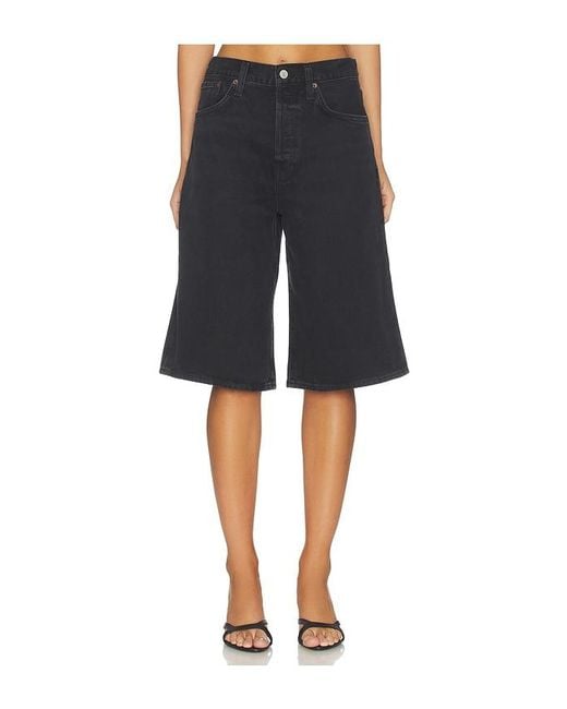 Agolde Black Ramona Short