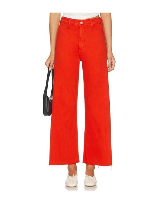 Pistola Red Penny Crop High Rise Wide Leg Jeans