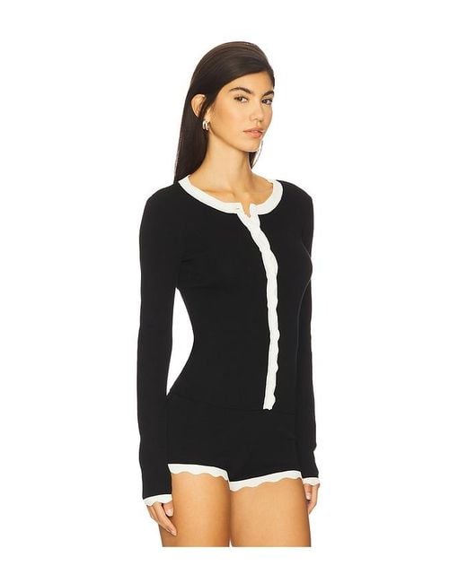 Seven Wonders Black Milenia Sleeved Top