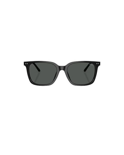 Polo Ralph Lauren Black Square Sunglasses for men