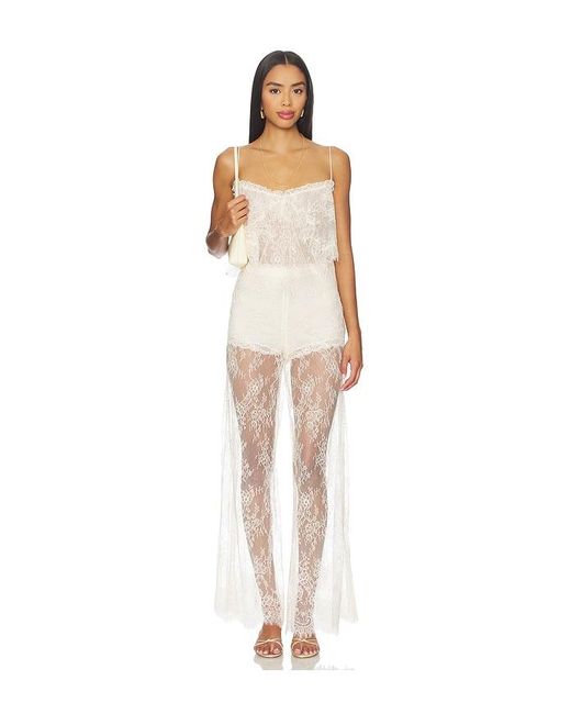 LoveShackFancy White Sigrid Pant