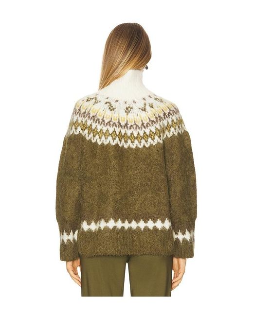 Rag & Bone Green Rollkragenpullover Beth