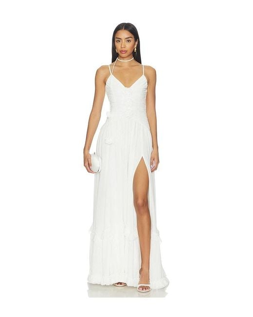 V. Chapman White Persephone Maxi Dress