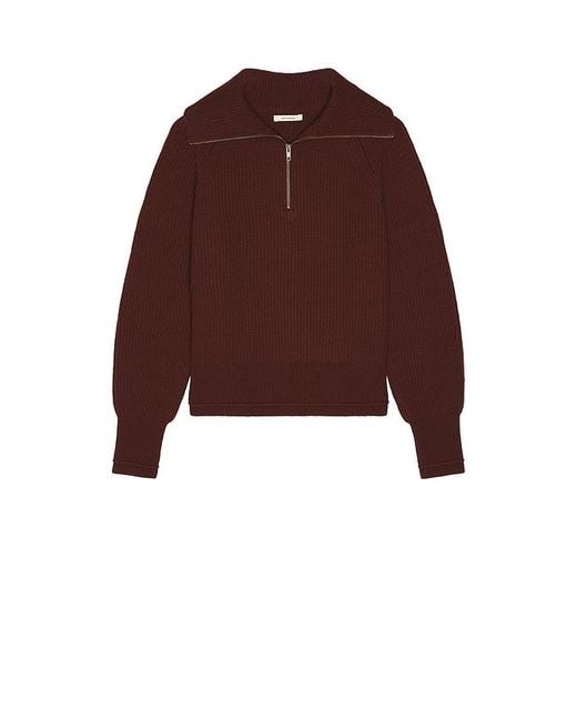 Entire studios Red Blimp Quarter Zip Sweater for men