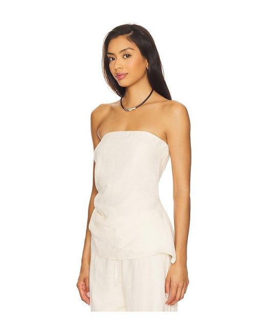 SNDY'S White Lyra Top