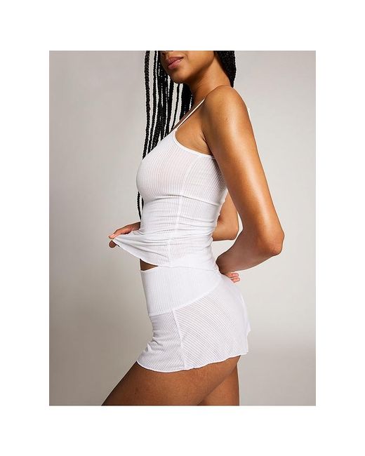 Negative Underwear White Whipped Mini Short