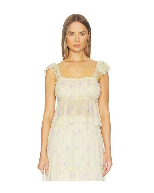 LoveShackFancy Natural Siena Top