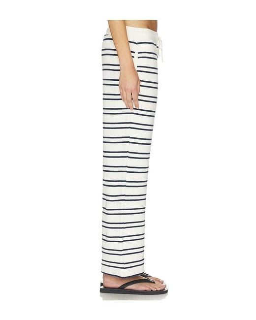 Negative Underwear White Waffle Knit Cropped Pant