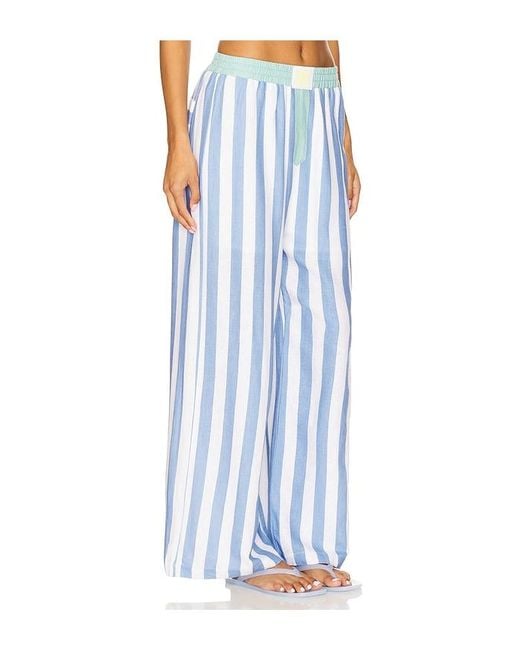 YELLOW THE LABEL Blue Nic Boxer Pant