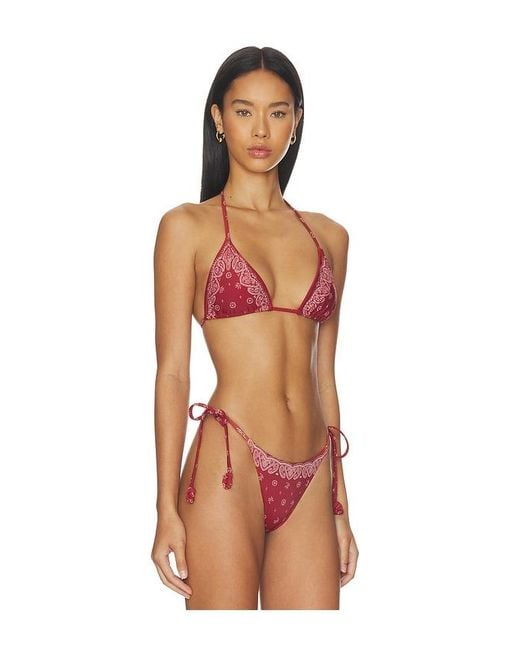 Devon Windsor Orange Elis Bikini Top