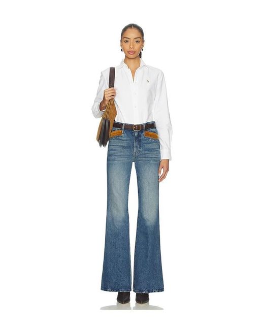 Mother Blue The Pointy Pocket Doozy Hee Jeansl