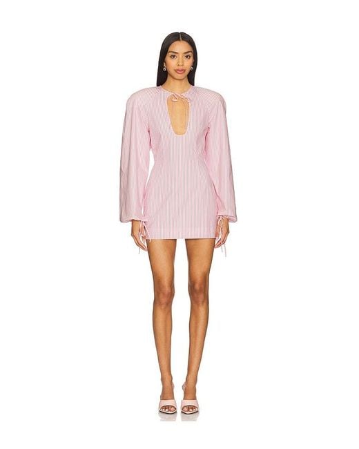 ROWEN ROSE Pink Kleid Mit Tropfenausschnitt