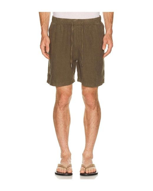 Faherty Brand Green Essential 6.5 Linen Short for men
