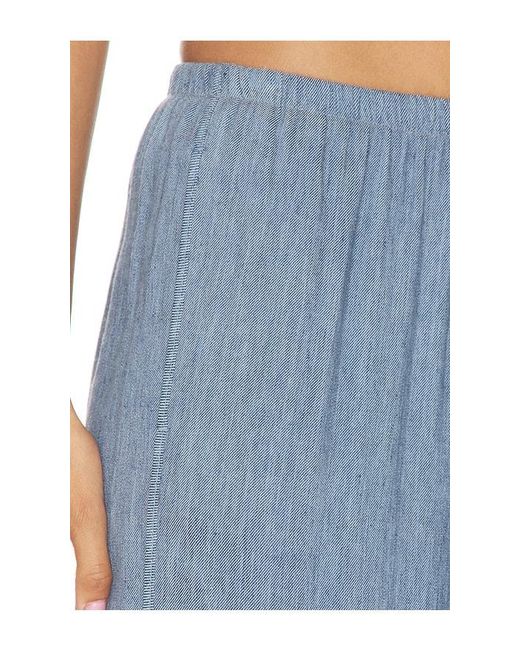 Theory Blue Denim Slit Pant