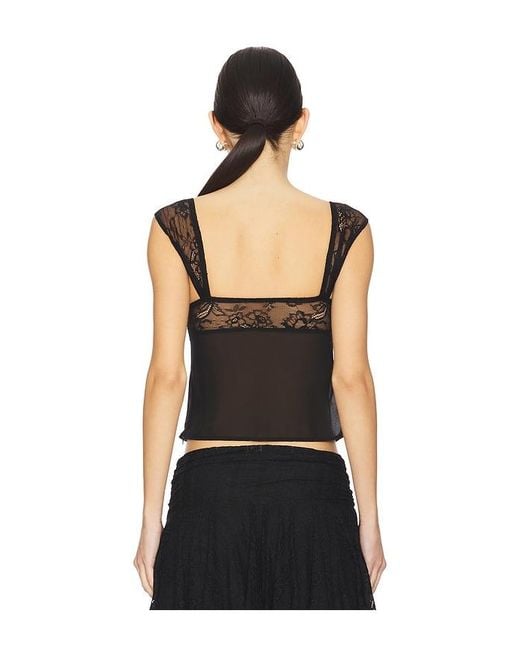 MORE TO COME Black Ariele Top