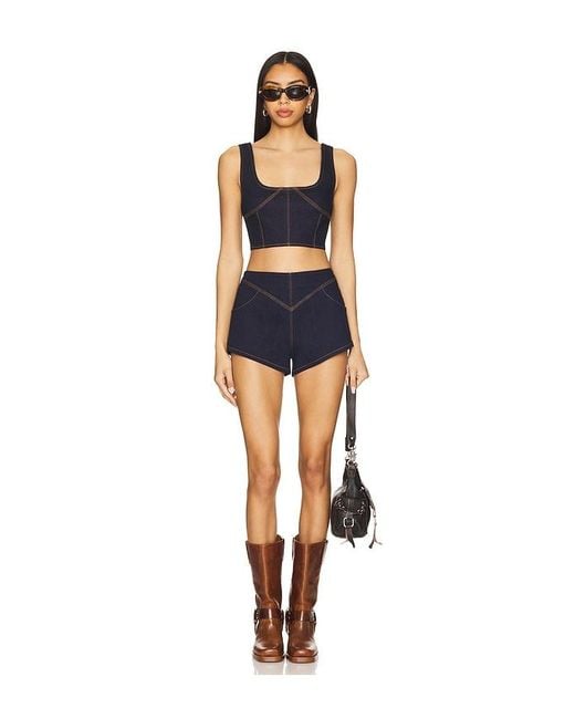 Nakedvice Blue Alba Top