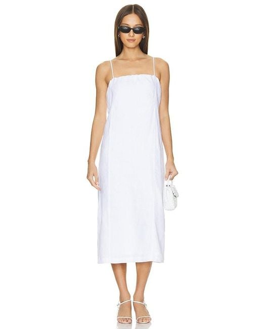 DONNI. White Linen Dress