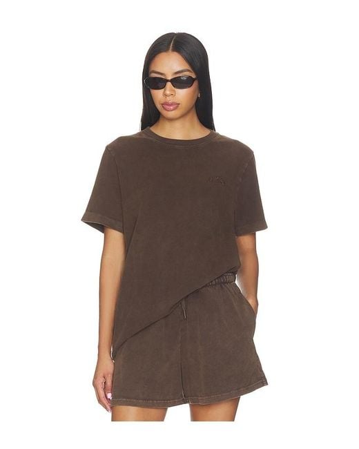 The Upside Brown Soho Eva Crew Neck Tee