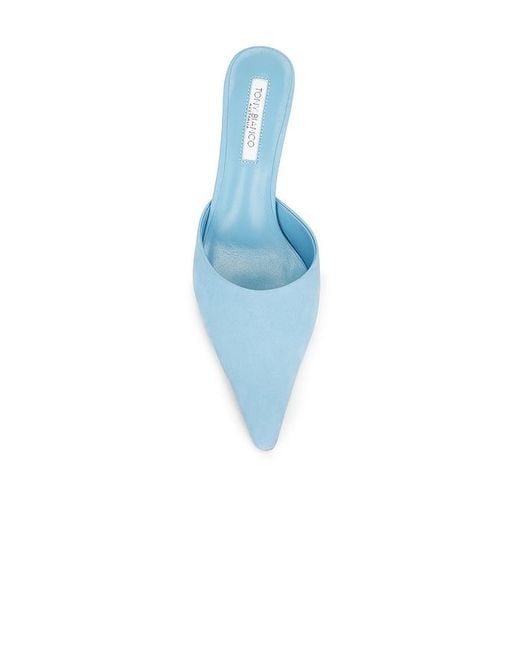 Tony Bianco Blue Sicily Mule Pump