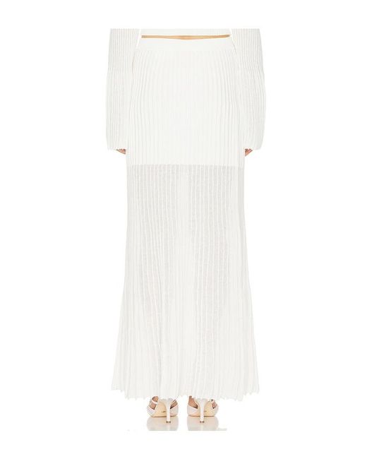 Clea White Manning Knit Skirt