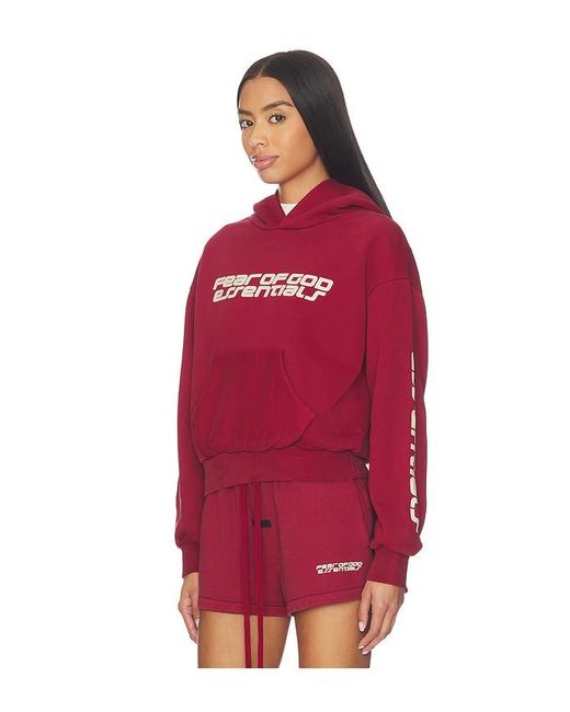 Fear Of God Red Classic Hoodie