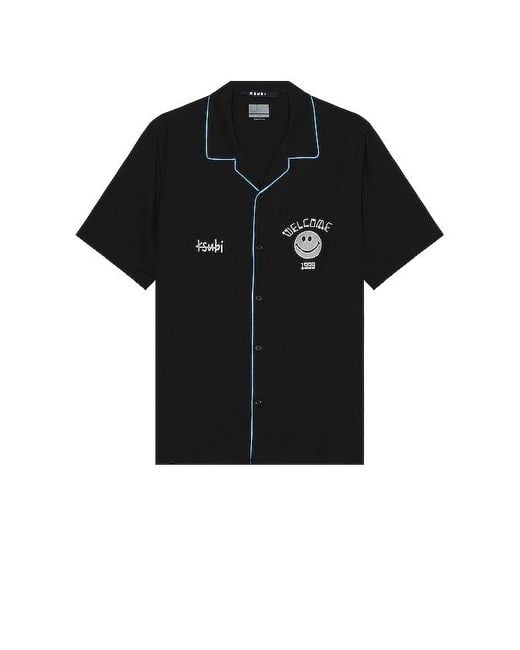 Ksubi Black Zine Resort Shirt for men