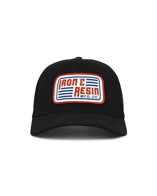 Iron & Resin Black America Hat for men