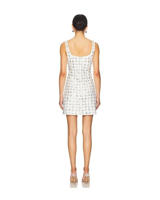 Jonathan Simkhai White Ziva Embellished Mini Dress