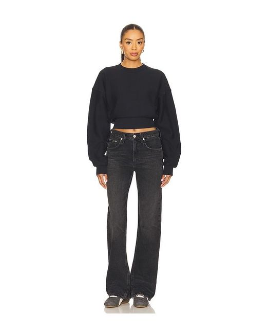 Agolde Black Mid Rise Kick Boot Jeans