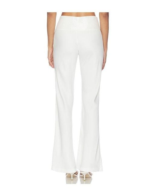 Asta Resort White Iris Hand Beaded Pant