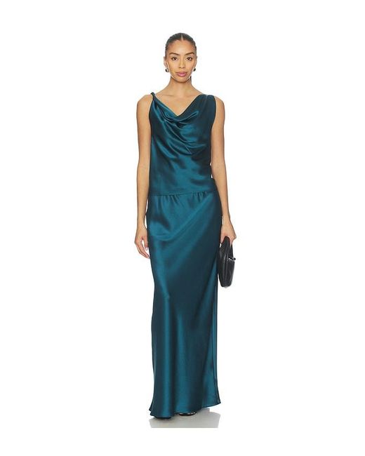 Leset Blue Barb Shell Top