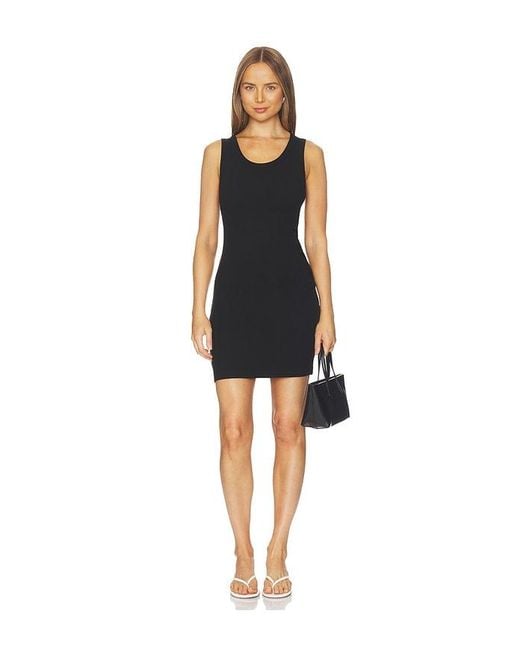 Agolde Black Twisted Poppy Dress