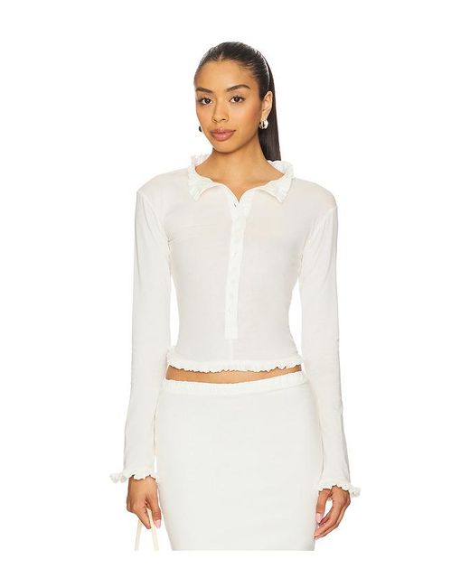 Dolino Top En Color Blanco Talla (También En M, S) The Line By K de color White