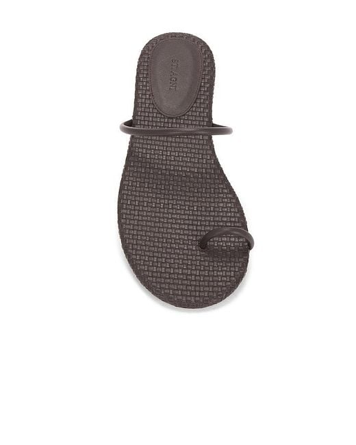 St. Agni White Woven Minimal Slide