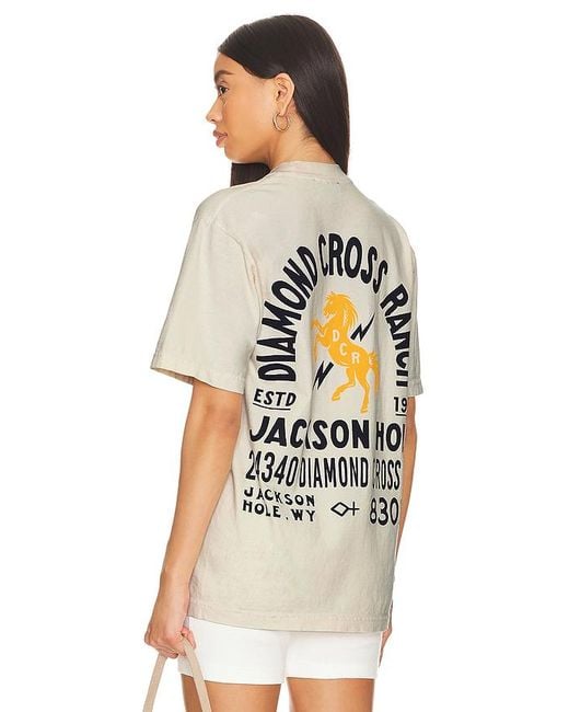 Diamond Cross Ranch White Address Tee