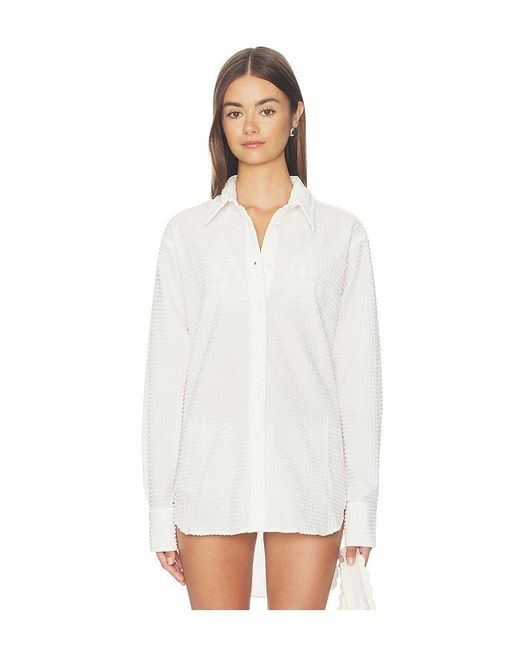 Hunza G White Resort Shirt