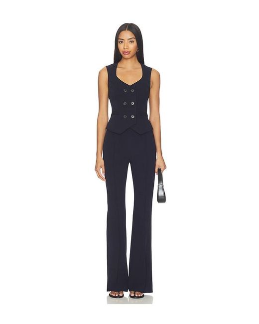 Smythe Blue Pintuck Flare Pant