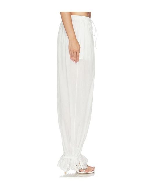 Camila Coelho White Carlina Pant