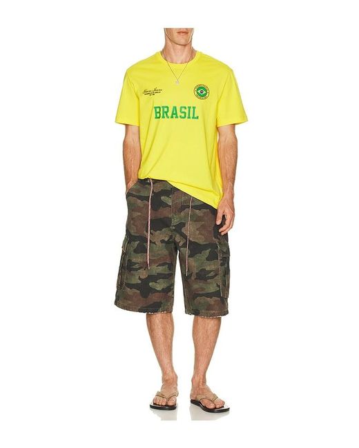 Guess Yellow World Cup Tee for men