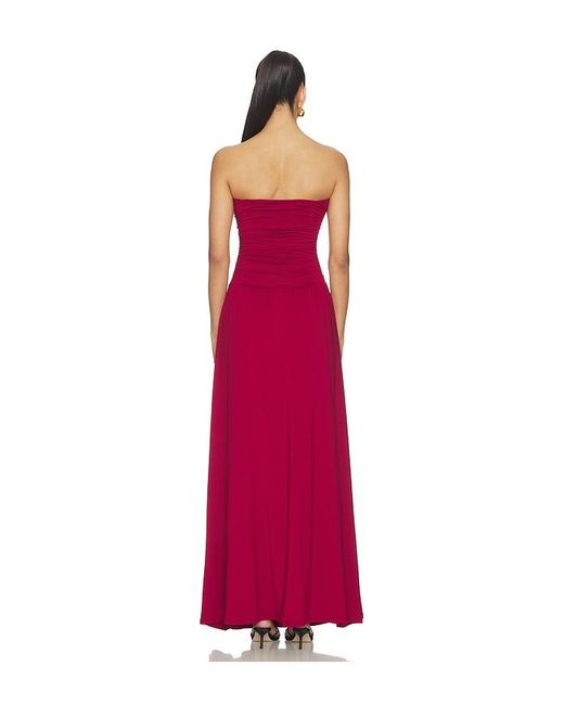 SNDY'S Red Lilana Maxi Dress