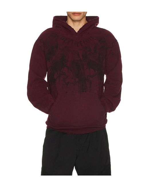 Affliction Red Crows Hoodie for men