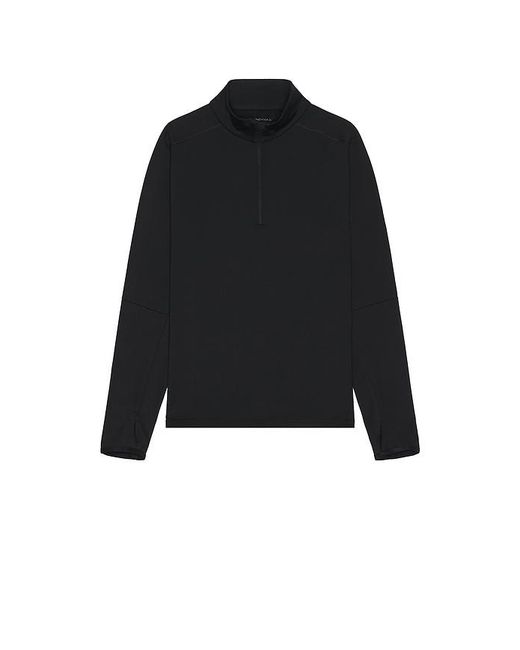 Beyond Yoga Black Warm Up Quarter Zip Pullover for men