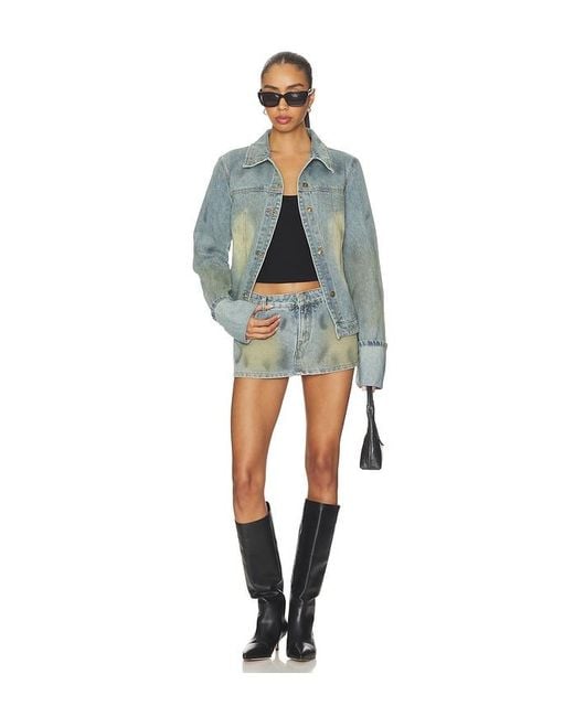 Lioness Blue Rhode Mini Denim Skirt