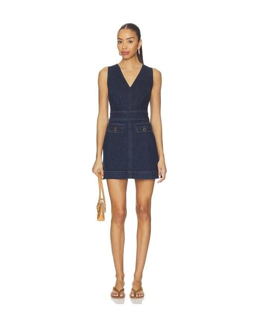 PAIGE Blue Sylvia Mini Dress