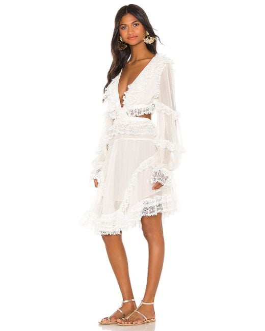 zimmermann white cutout dress