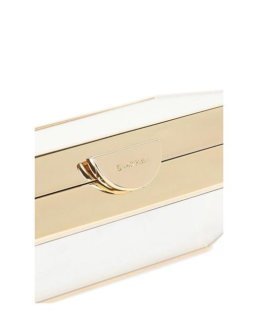 Jonathan Simkhai White Maddox Mirror Clutch