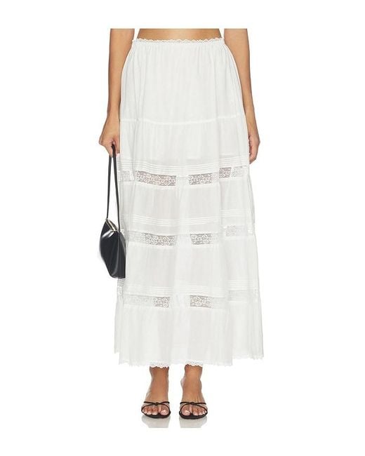 Steve Madden White Elisse Skirt
