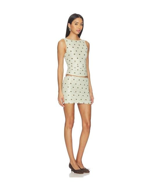 MORE TO COME White Logan Mini Skirt Set