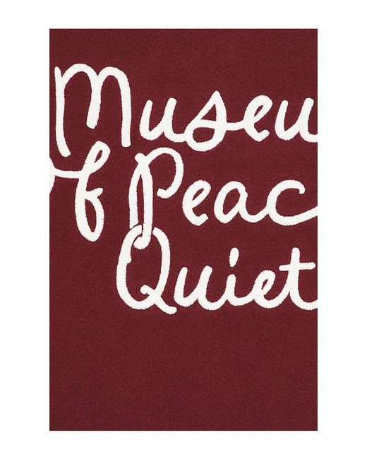 Museum of Peace & Quiet Red Scribble Crewneck for men